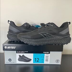Hi-Tec Men's Black Athletic Trail Shoes